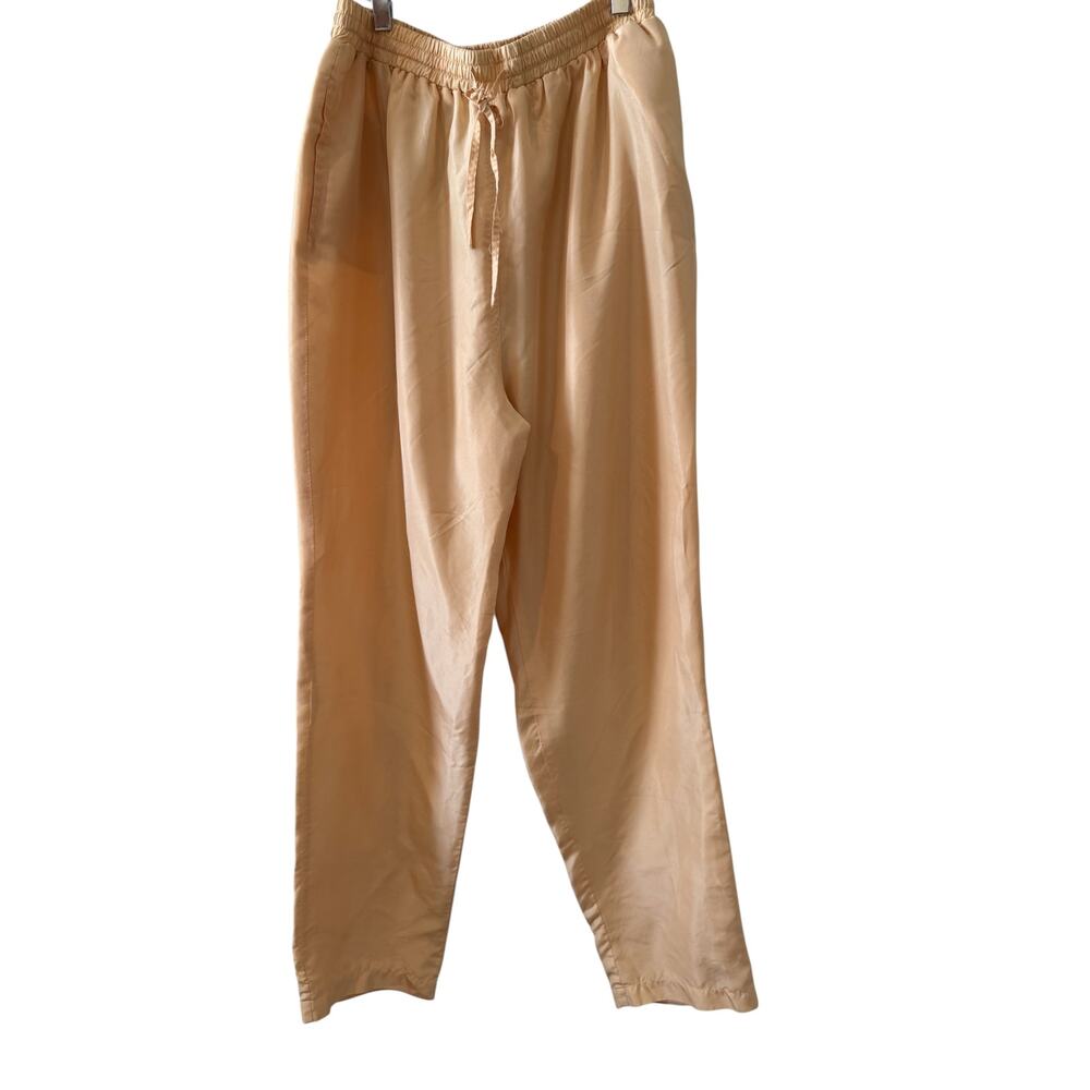 Mens Silk Lounge Pants Yellow